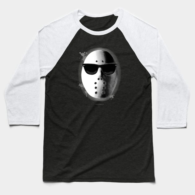 Cool Hockey Goalie Baseball T-Shirt by eBrushDesign